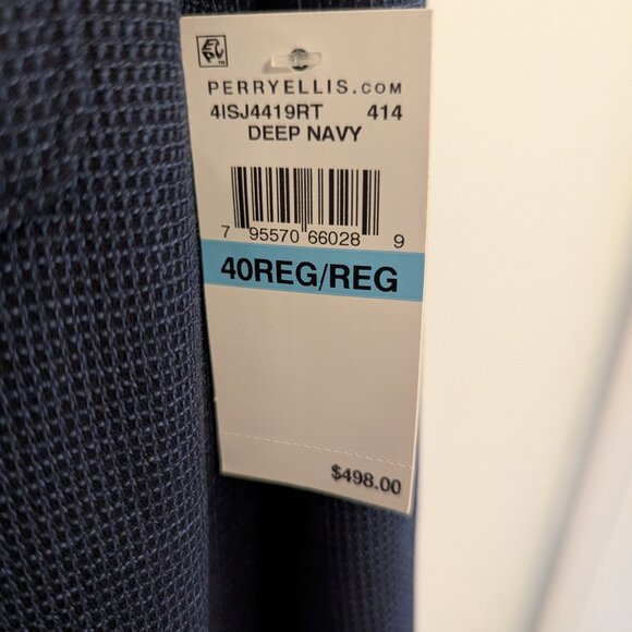 Men's Perry Ellis Wool Textured Blazer 40R - Picture 10 of 10